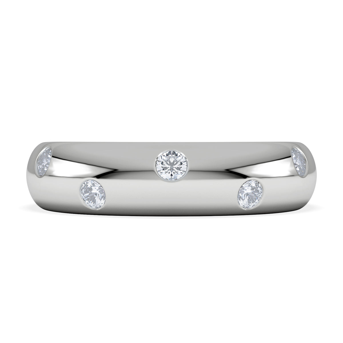 Seamless Lab Diamond Ring 0.26ct in Sterling Silver