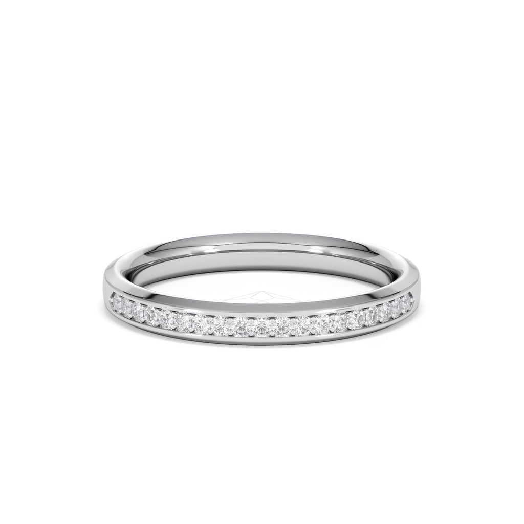 Lab Diamond Heritage Half Eternity Ring 0.15ct H/SI in 925 Silver
