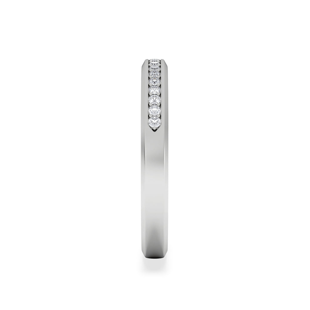 Lab Diamond Heritage Grain Ring 0.15ct H/SI in 925 Silver