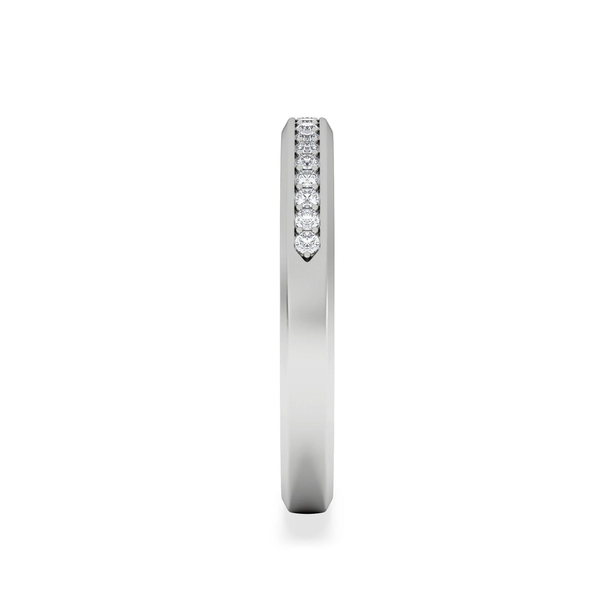 Lab Diamond Heritage Grain Ring 0.15ct H/SI in 925 Silver