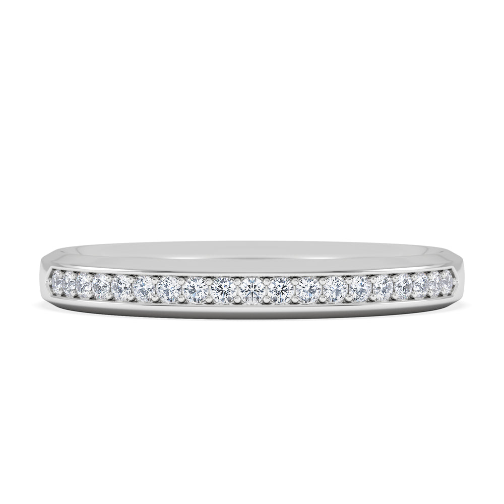 Lab Diamond Heritage Grain Ring 0.15ct H/SI in 925 Silver