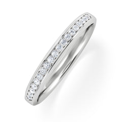 Lab Diamond Heritage Grain Ring 0.15ct H/SI in 925 Silver