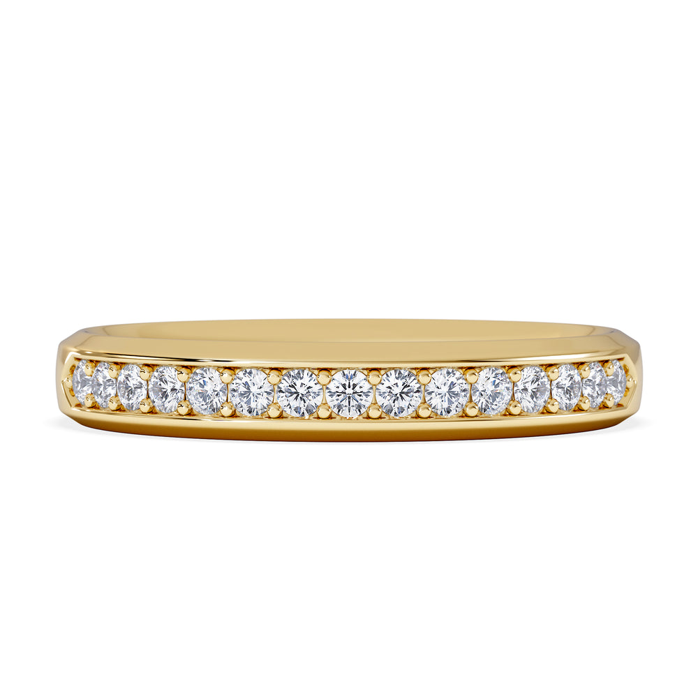 Lab Diamond Heritage Grain 0.30ct H/SI in 18K Gold Vermeil