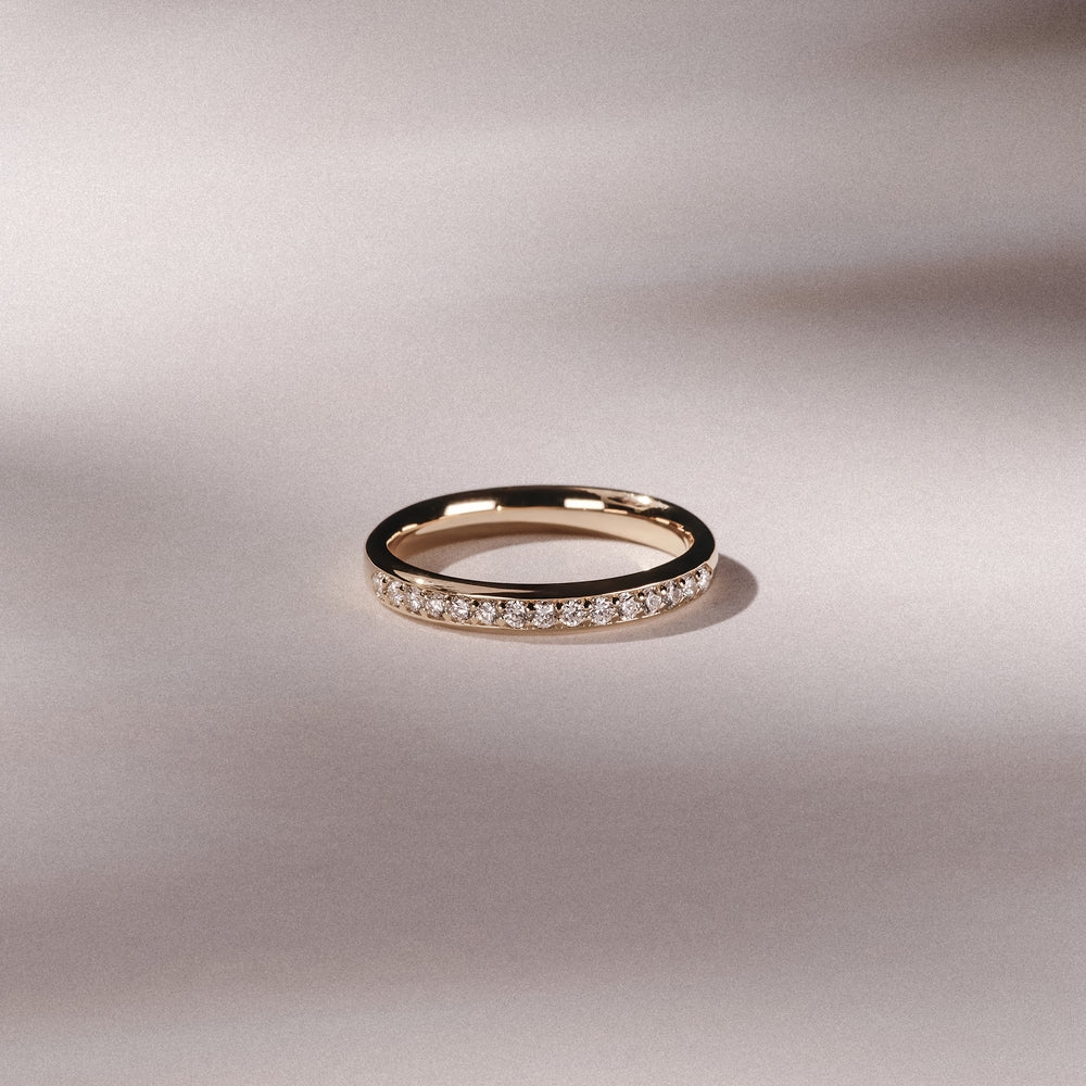 Lab Diamond Heritage Grain 0.30ct H/SI in 18K Gold Vermeil