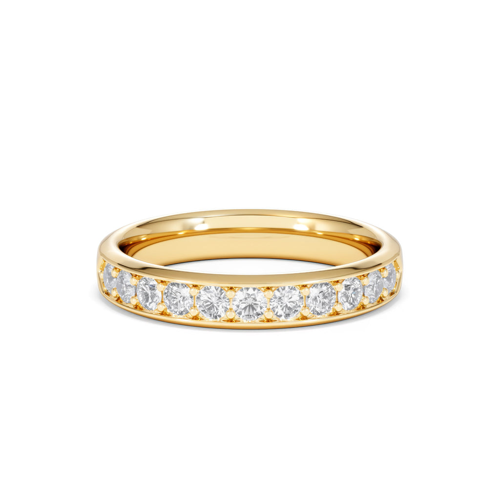 Lab Diamond Heritage Half Eternity Ring 0.50ct H/SI in 9K Gold