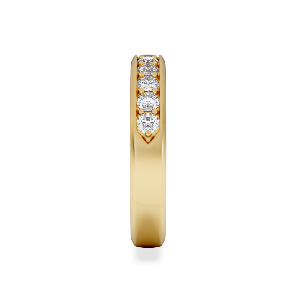 Lab Diamond Heritage Grain 0.50ct H/SI in 18K Gold Vermeil