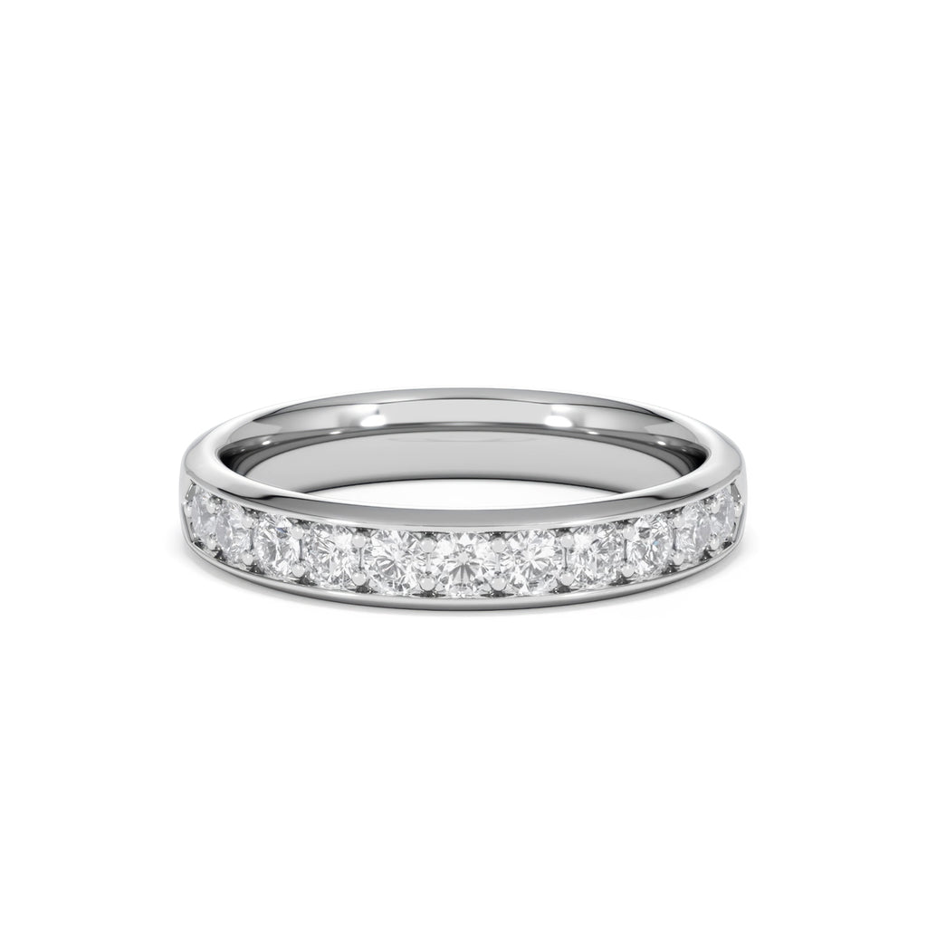 Lab Diamond Heritage Half Eternity Ring 0.50ct H/SI in 925 Silver