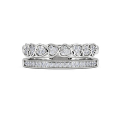 Ever Heart Ring Lab Diamond 0.20ct in 925 Silver
