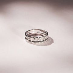 Ever Heart Ring Lab Diamond 0.20ct in 925 Silver