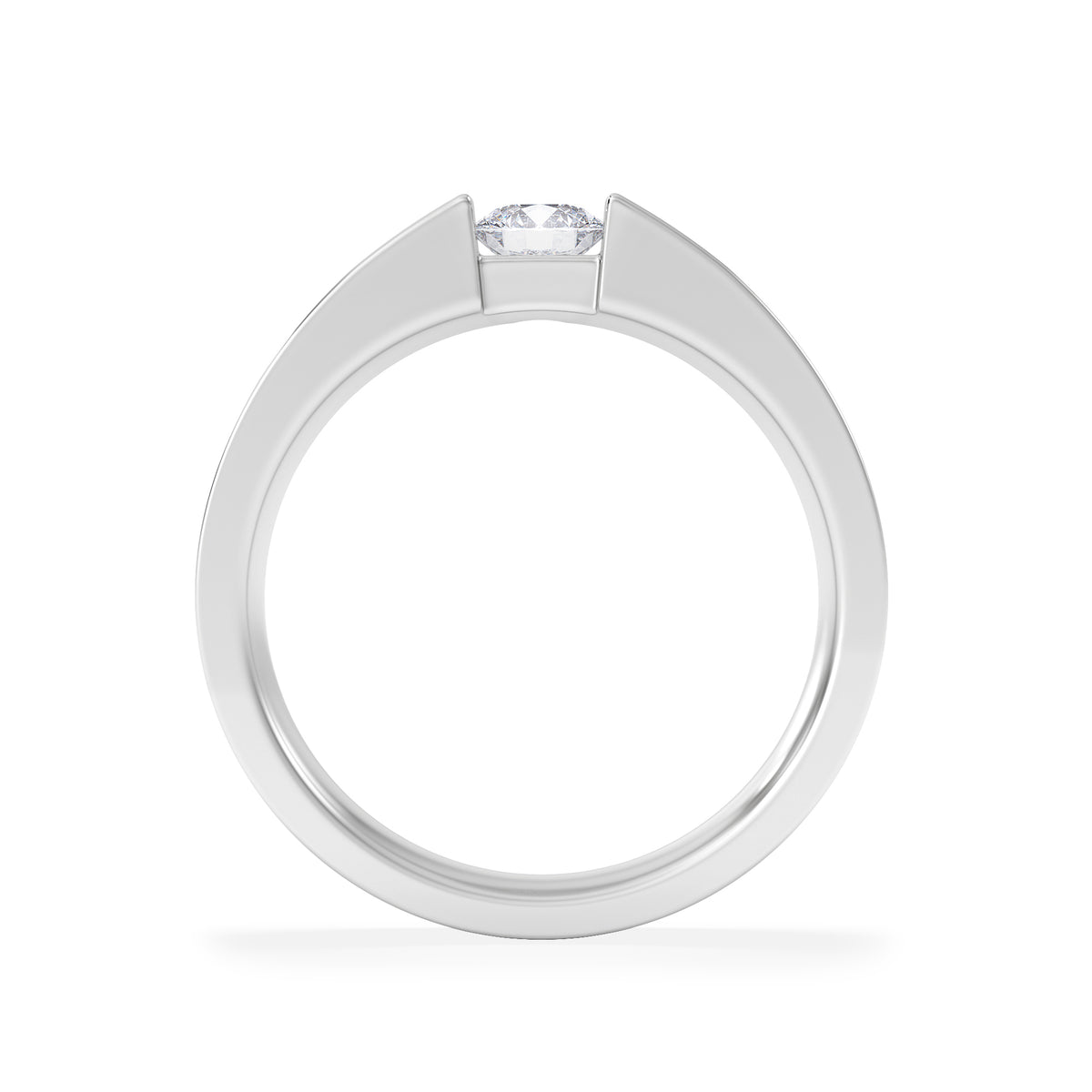 Jessica 0.25ct Round Cut Lab Diamond Solitaire Engagement Ring in Sterling Silver