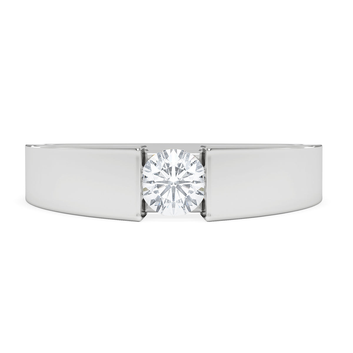 Jessica 0.25ct Round Cut Lab Diamond Solitaire Engagement Ring in Sterling Silver