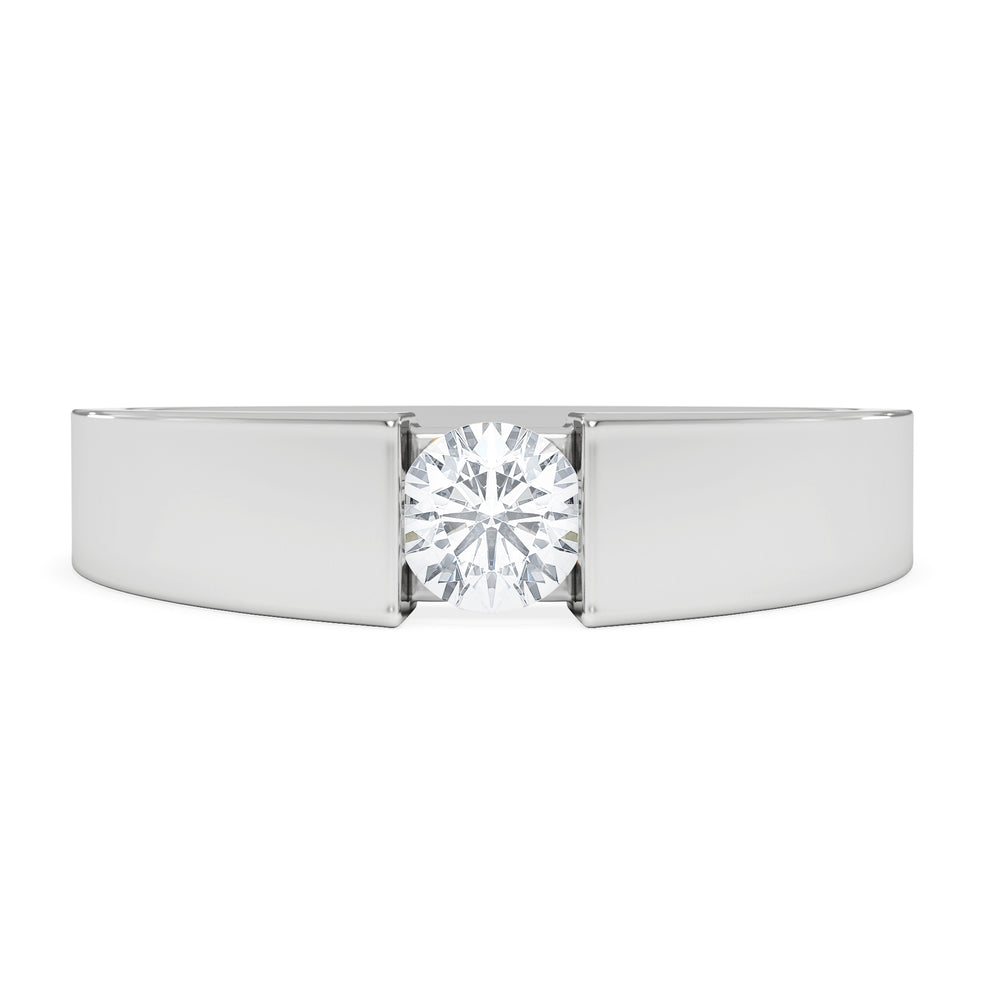 Jessica 0.25ct Round Cut Lab Diamond Solitaire Engagement Ring in Sterling Silver
