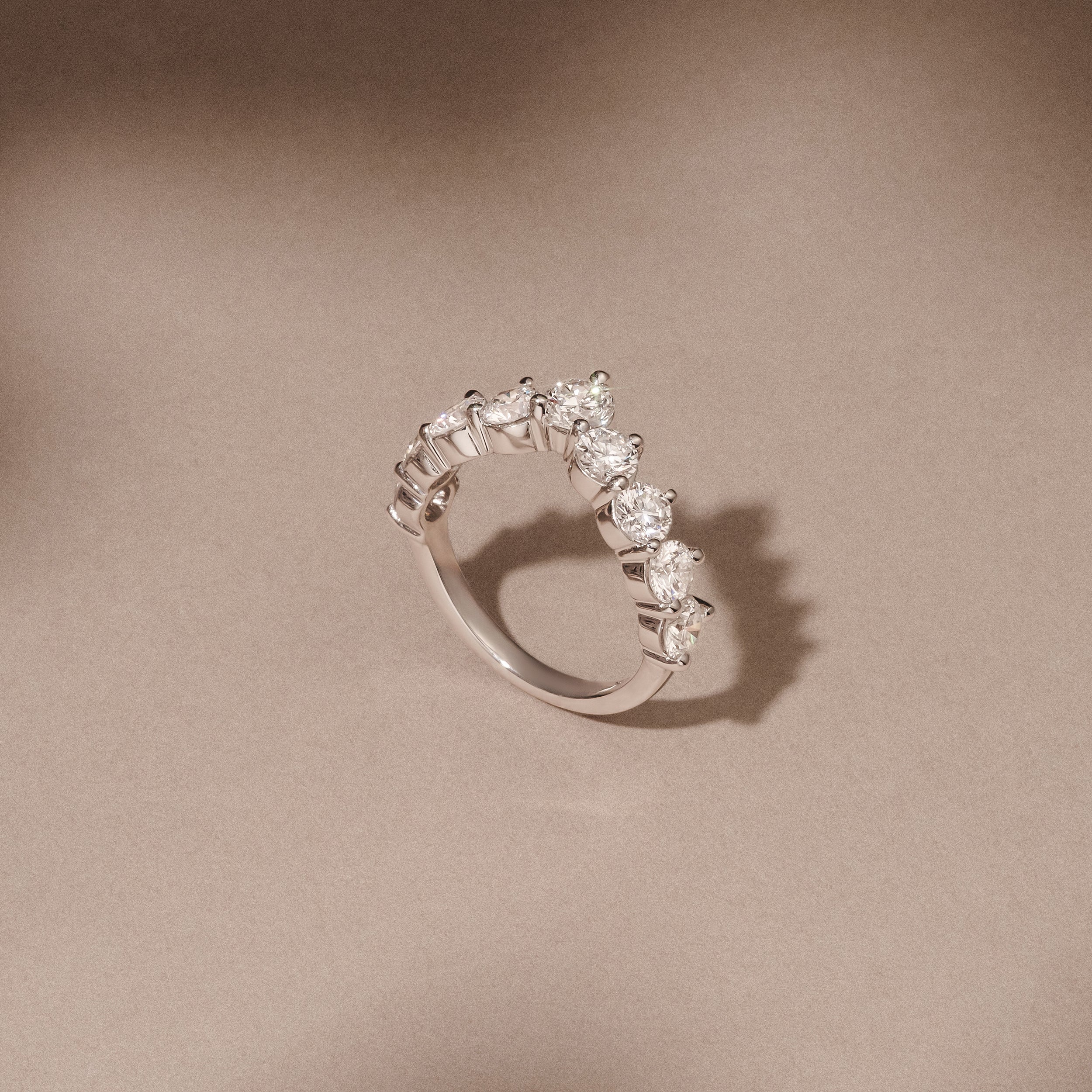 Starlit 2.00ct Round Cut Lab Diamond Wishbone Ring in 9K White Gold
