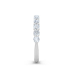 Mira 0.50ct Lab Diamond Half Eternity Ring in Sterling Silver