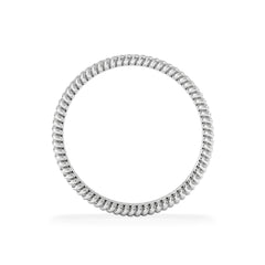Woven 0.25ct Lab Diamond Eternity Ring in Sterling Silver