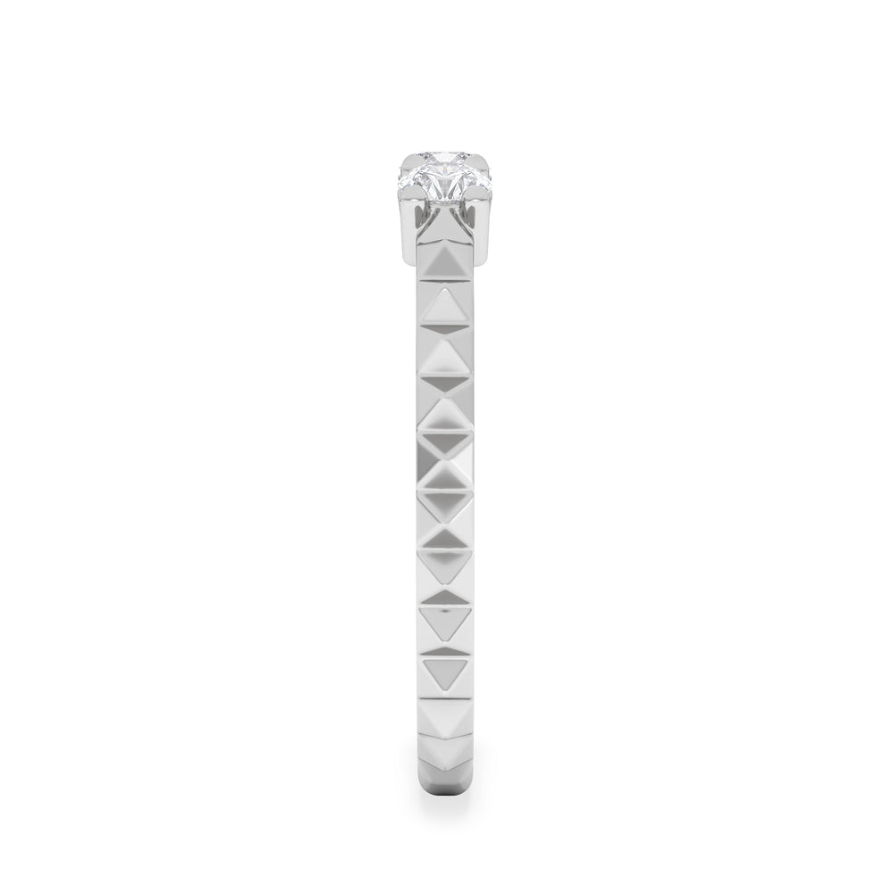 Era 0.33ct Round Cut Lab Diamond 3 Stone Ring in 925 Silver