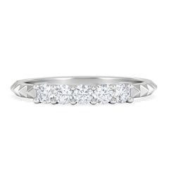 Era 0.34ct Round Cut Lab Diamond 5 Stone Ring in 925 Silver