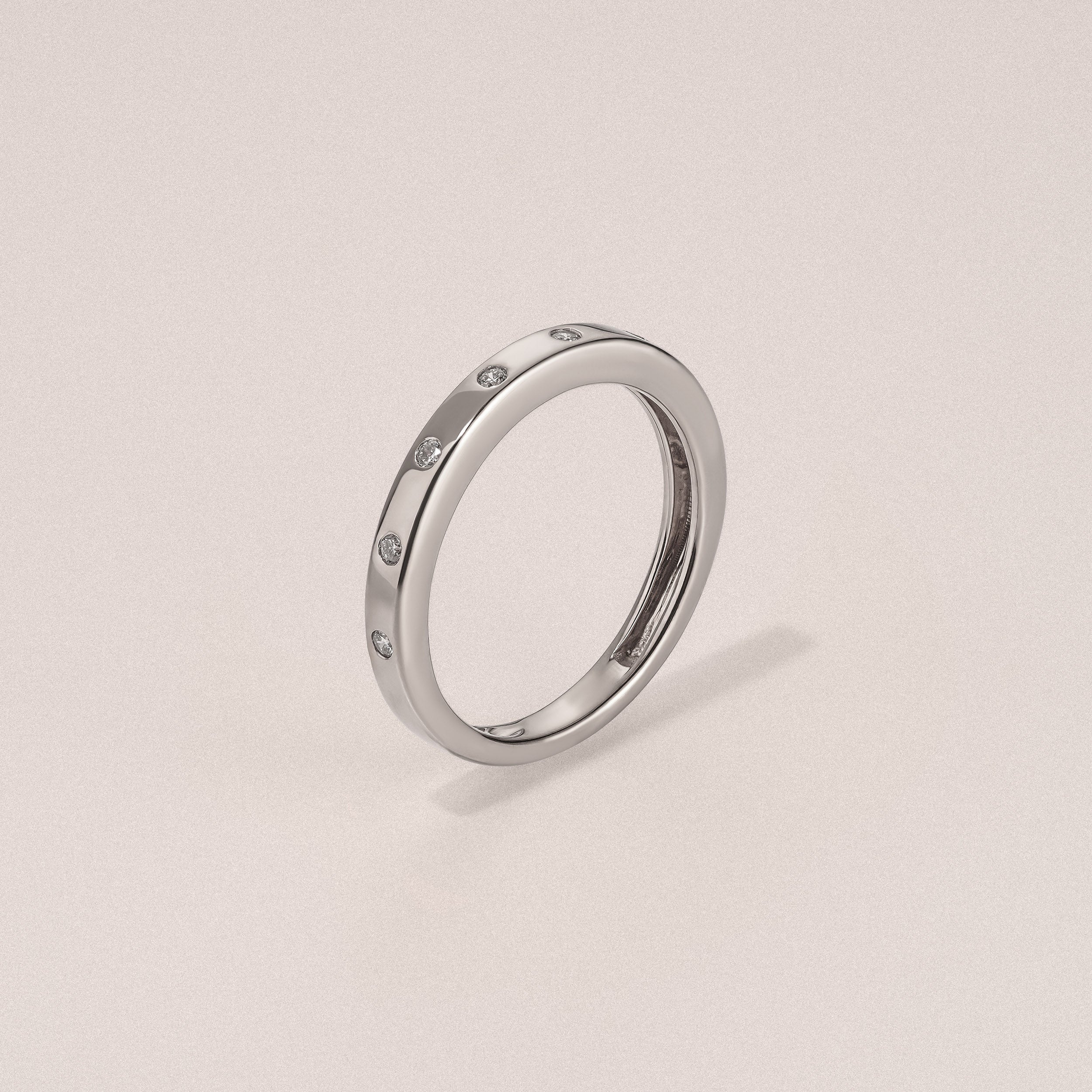 Élan 0.09ct Lab Diamond Ring in Sterling Silver