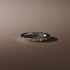 Élan 0.09ct Lab Diamond Ring in Sterling Silver