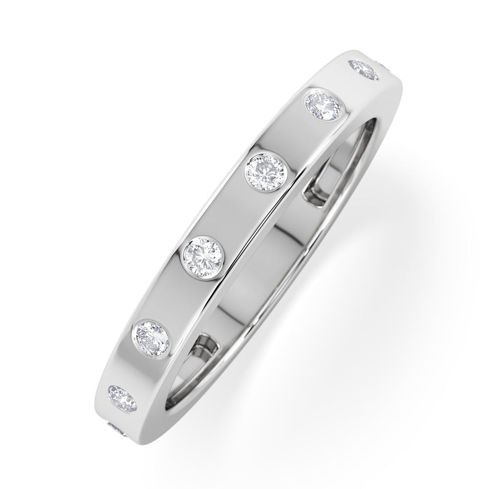 Élan 0.09ct Lab Diamond Ring in Sterling Silver