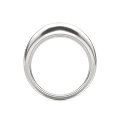 Apex 0.25ct Oval Cut Lab Diamond Signet Ring in Sterling Silver