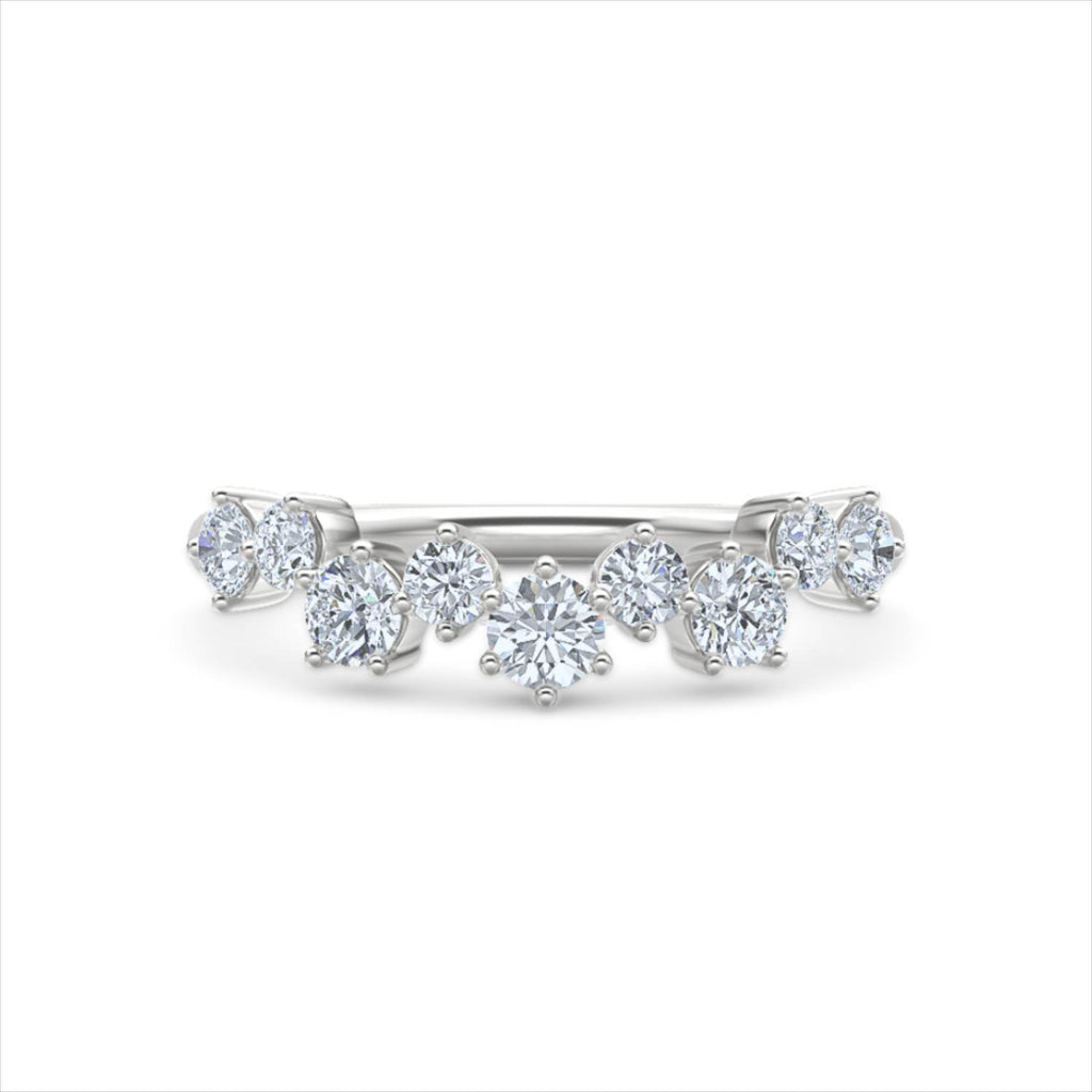 Scattered 0.50ct Lab Diamond Ring in Sterling Silver