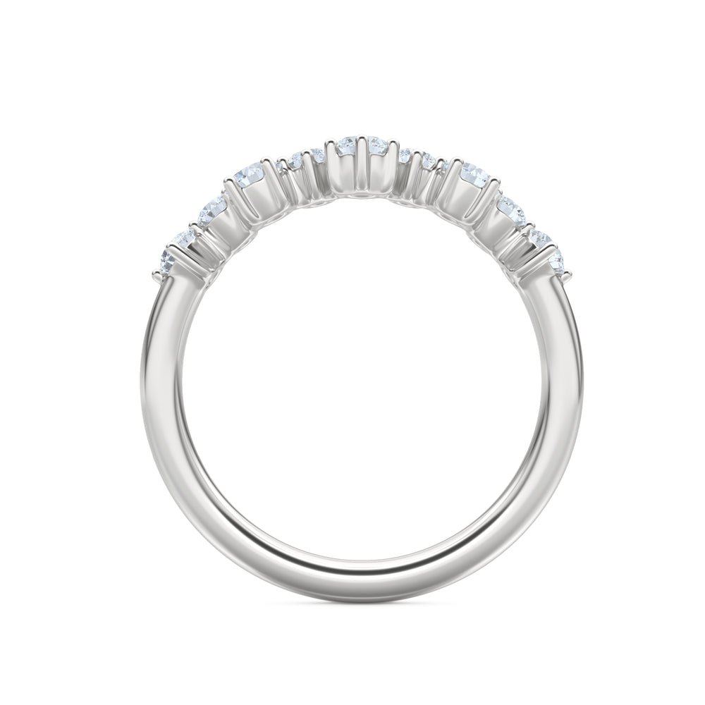 Scattered 0.50ct Lab Diamond Ring in Sterling Silver