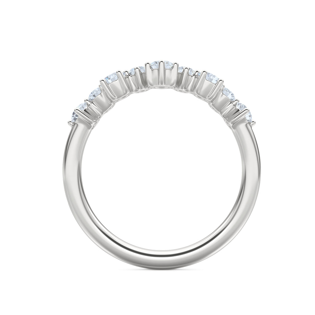 Scattered 0.50ct Lab Diamond Ring in Sterling Silver