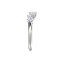 Scattered 0.50ct Lab Diamond Ring in Sterling Silver