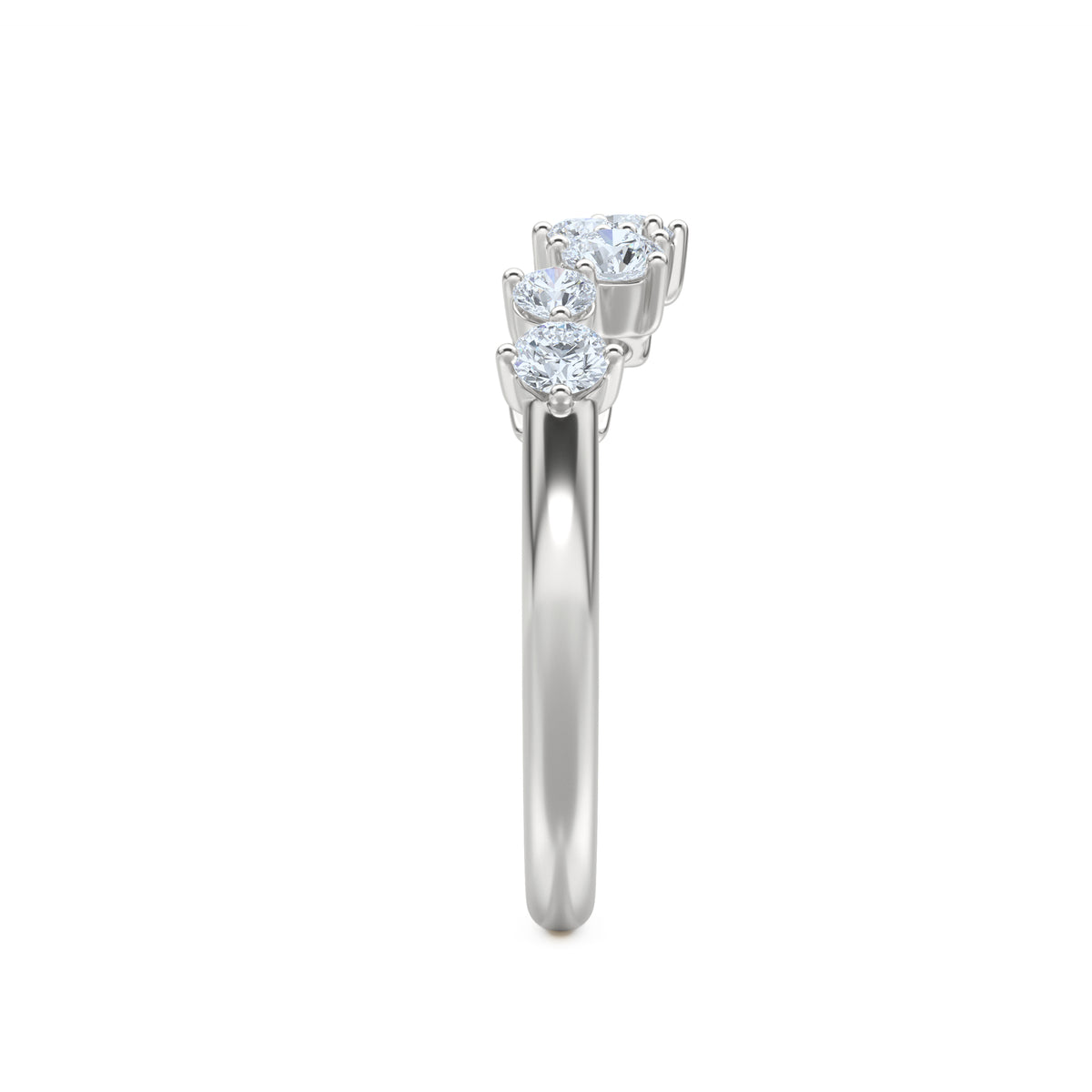 Scattered 0.50ct Lab Diamond Ring in Sterling Silver