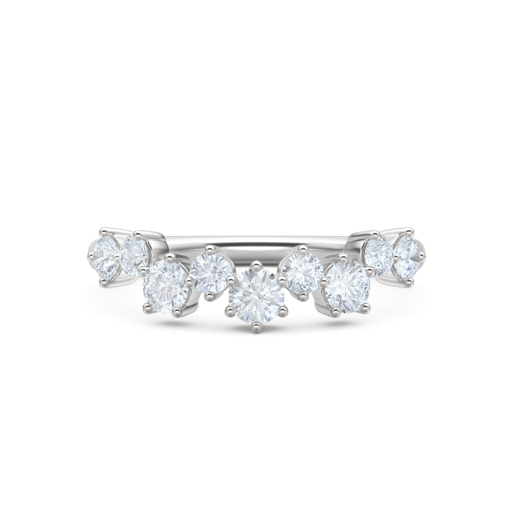 Scattered 0.50ct Lab Diamond Ring in Sterling Silver