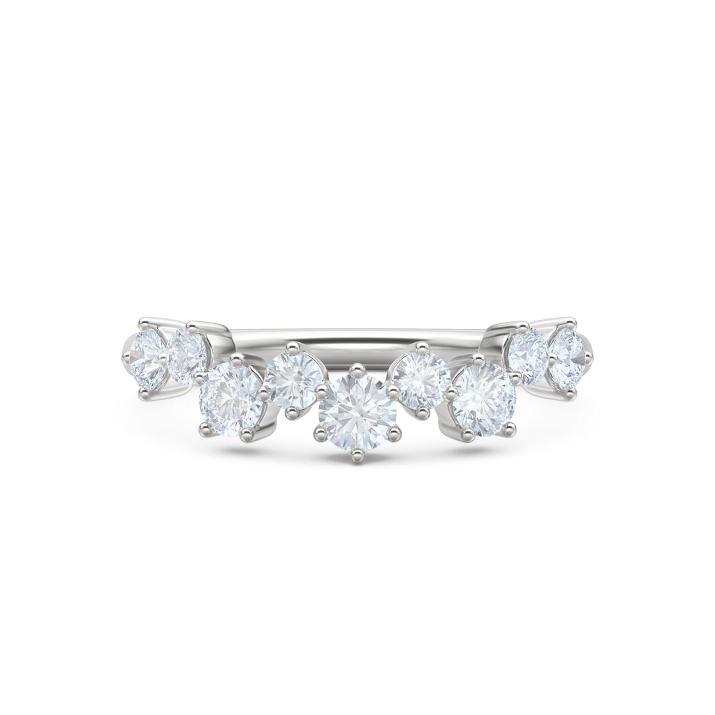 Scattered 0.50ct Lab Diamond Ring in Sterling Silver