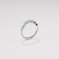 Scattered 0.50ct Lab Diamond Ring in Sterling Silver