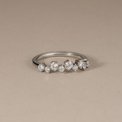 Scattered 0.50ct Lab Diamond Ring in Sterling Silver