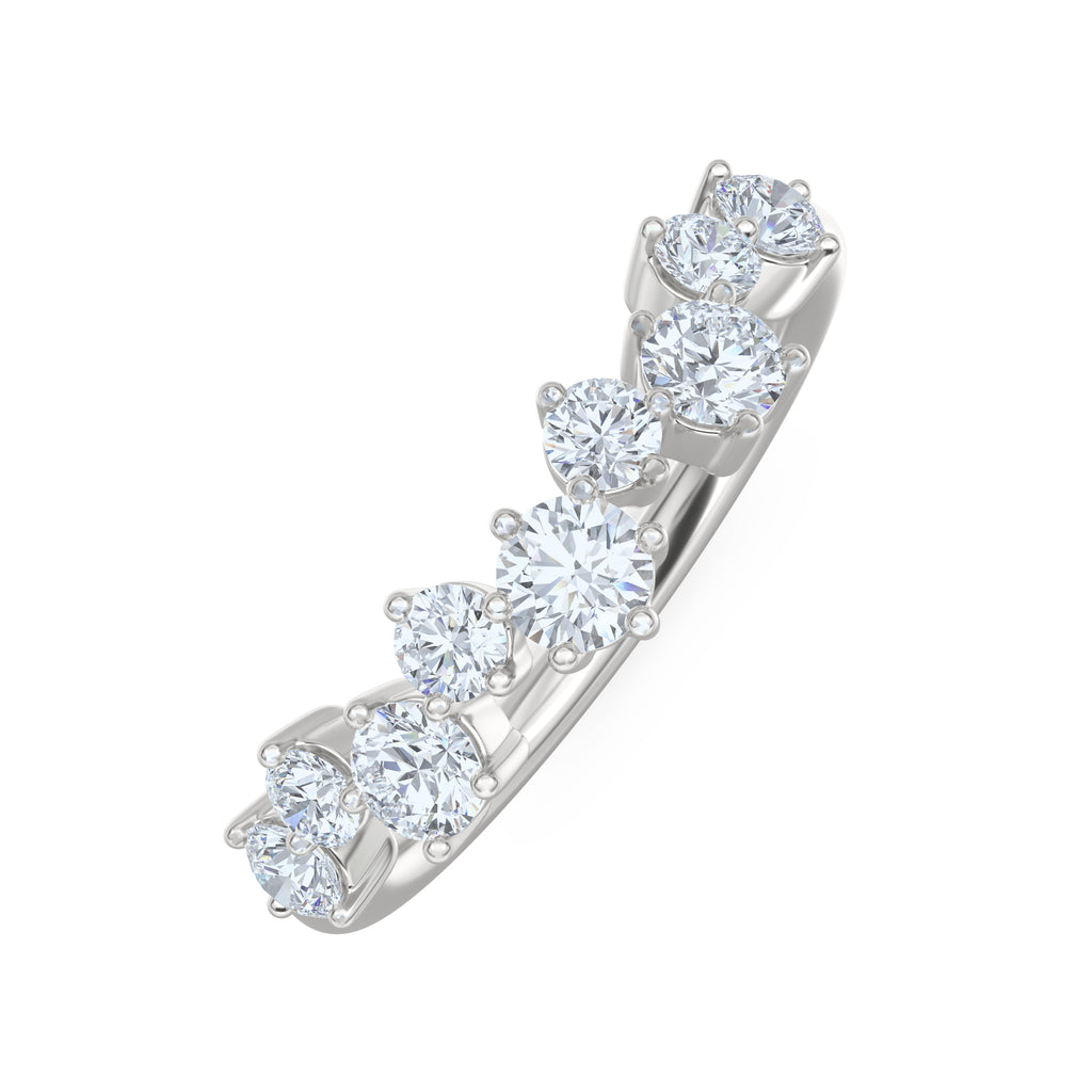 Scattered 0.50ct Lab Diamond Ring in Sterling Silver