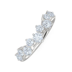 Scattered 0.50ct Lab Diamond Ring in Sterling Silver