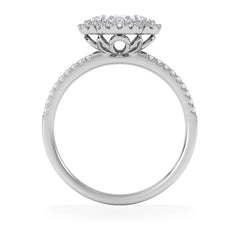 Alegria 1.00ct Lab Diamond Halo Ring in 9K White Gold