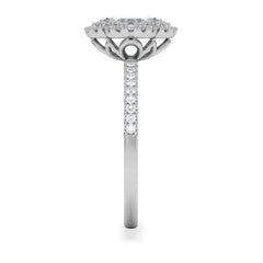 Alegria 1.00ct Lab Diamond Halo Ring in 9K White Gold