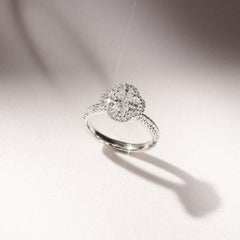Alegria 1.00ct Lab Diamond Halo Ring in 9K White Gold