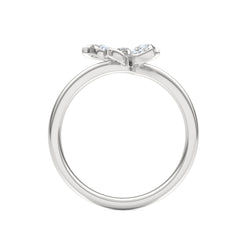 Papillon 0.19ct Lab Diamond Ring in Sterling Silver