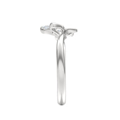 Papillon 0.19ct Lab Diamond Ring in Sterling Silver