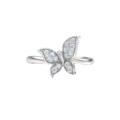 Papillon 0.19ct Lab Diamond Ring in Sterling Silver