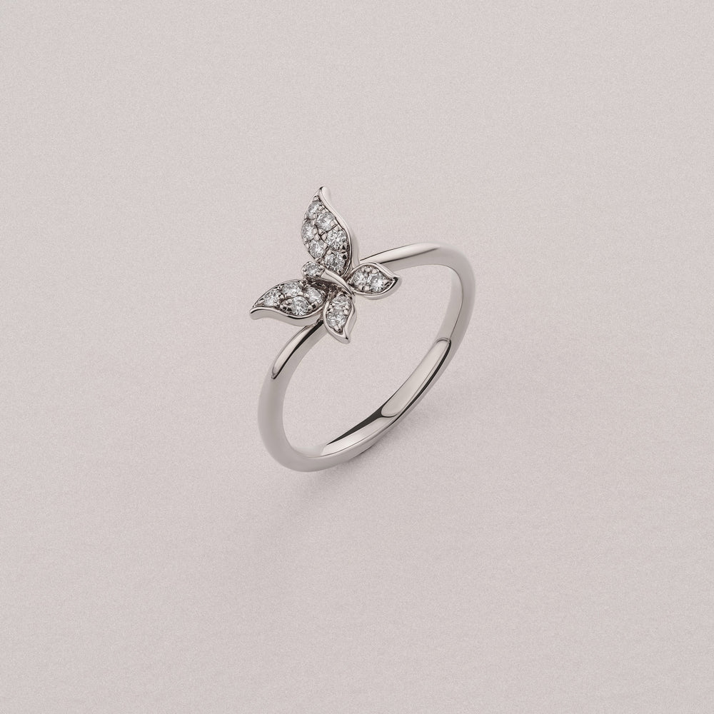 Papillon 0.19ct Lab Diamond Ring in Sterling Silver