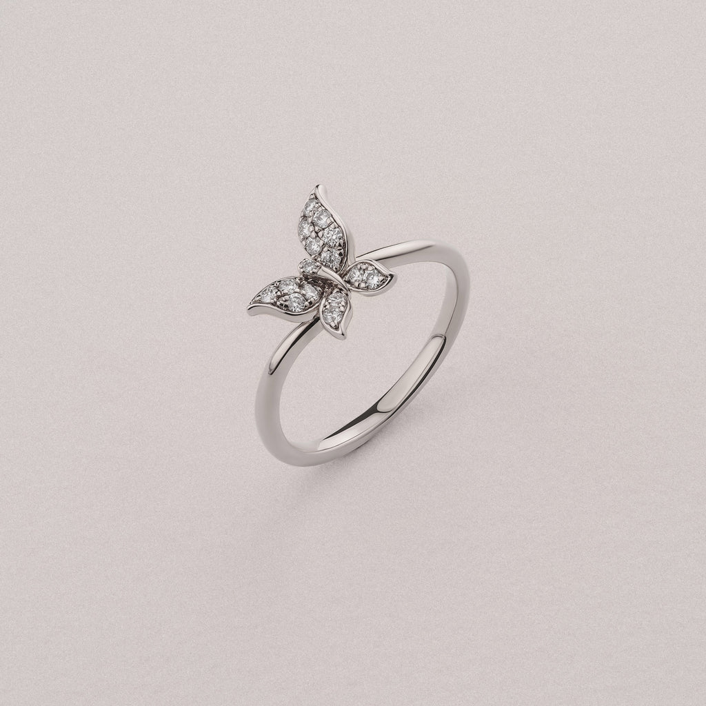 Papillon 0.19ct Lab Diamond Ring in Sterling Silver