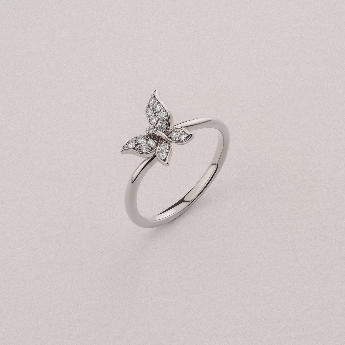 Papillon 0.19ct Lab Diamond Ring in Sterling Silver