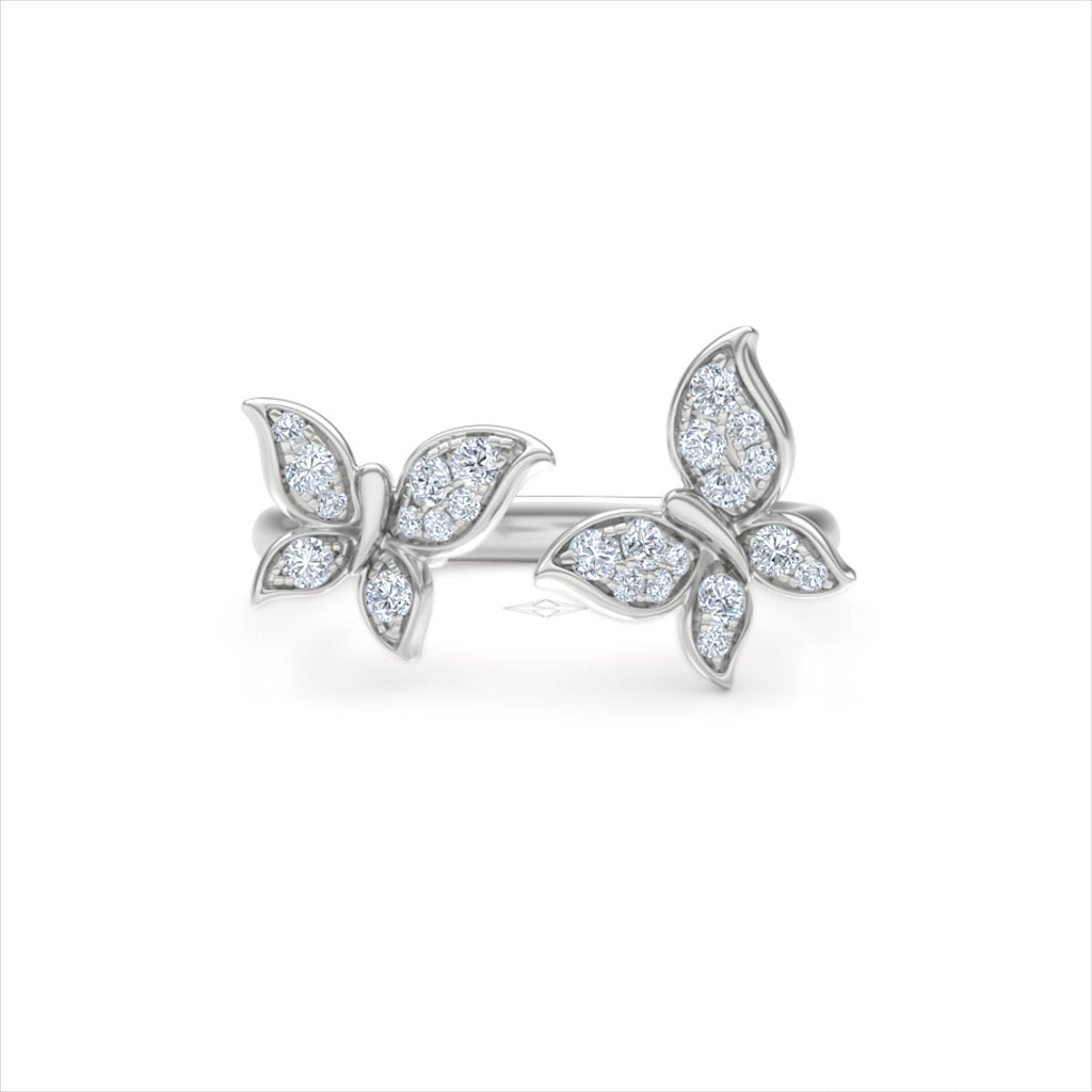Papillon 0.20ct Lab Diamond Ring in Sterling Silver
