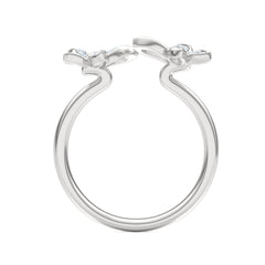 Papillon 0.20ct Lab Diamond Ring in Sterling Silver