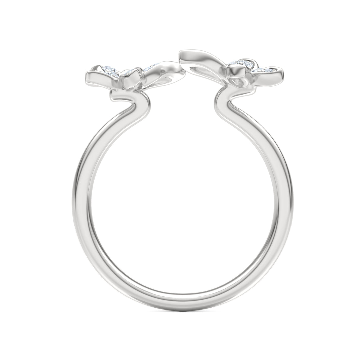 Papillon 0.20ct Lab Diamond Ring in Sterling Silver