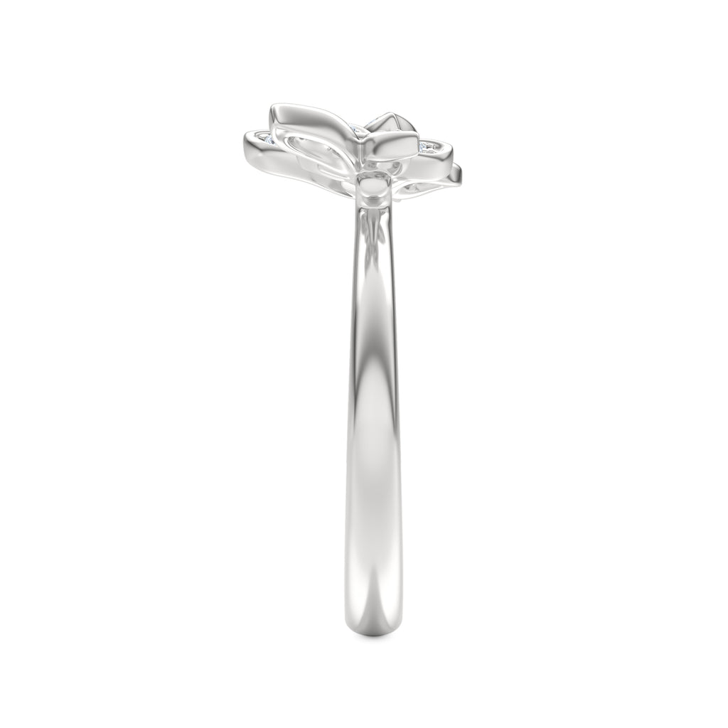 Papillon 0.20ct Lab Diamond Ring in Sterling Silver