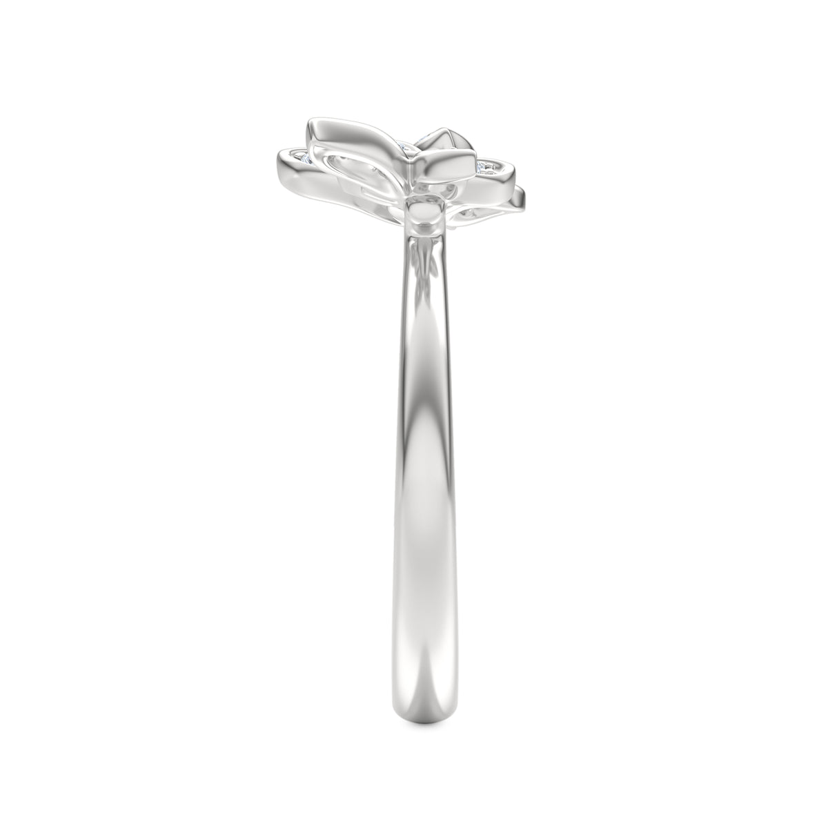 Papillon 0.20ct Lab Diamond Ring in Sterling Silver